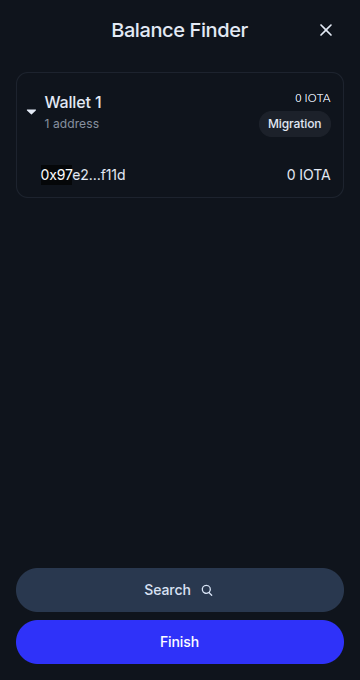 Balance Finder Search